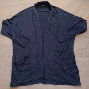 Prana Navy Lightweight Open Cardigan Women's Size Large
